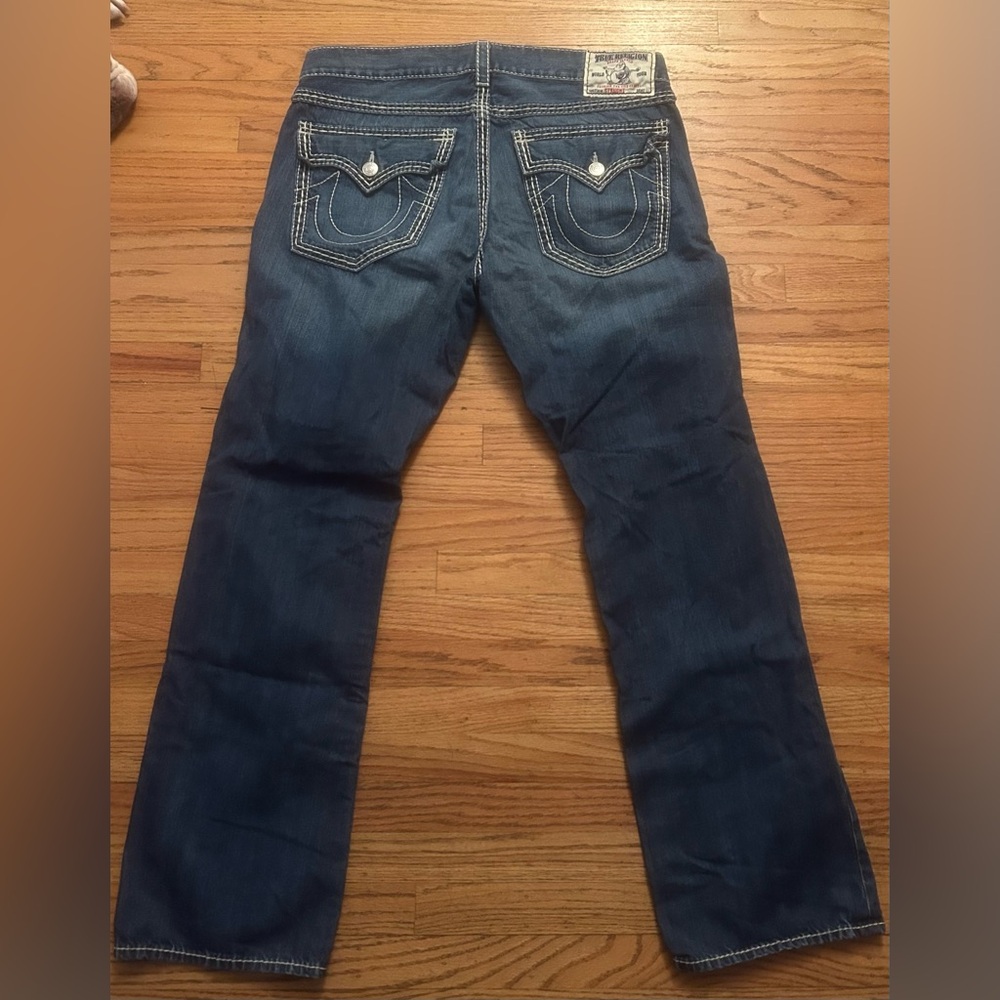 True Religion Men's Dark Blue Boot Cut Jeans